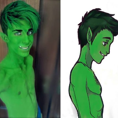 Beast Boy cosplay Universo DC Comics - Teen Titans - Teen Titans Go - Gab Cosplay - Cosplayer italiano